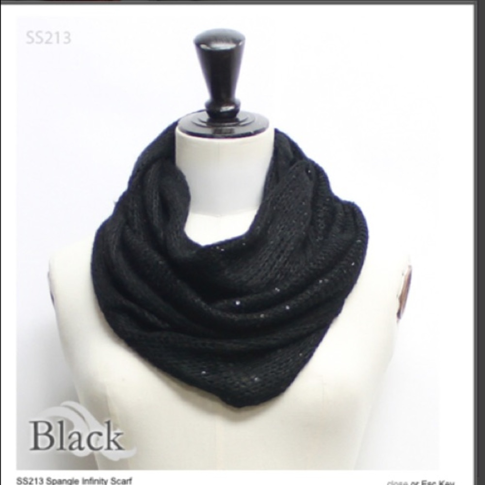 Shimmery infinity scarf